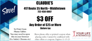 Claudie's Chicken Middletown NJ