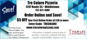 Tre Colore Pizzeria Middletown NJ