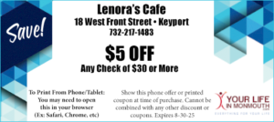 Lenora's Cafe Keyport NJ