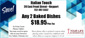 Italian Touch Pizza Keyport NJ